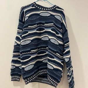 Funky blue coogi sweater. Men’s M